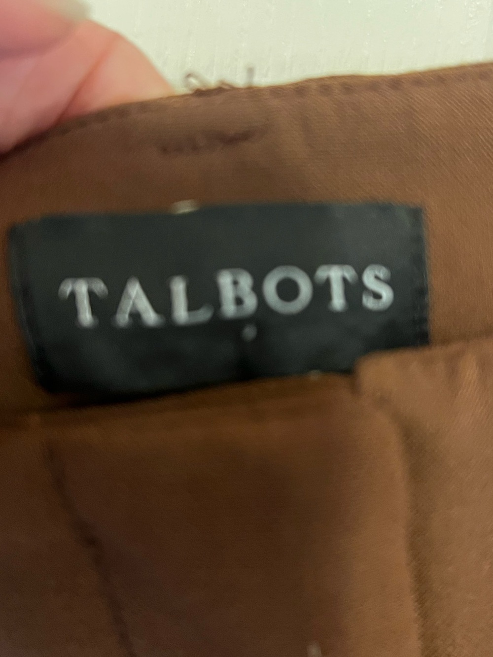 NWT Talbots Southampton Chocolate Brown Straight Leg Mid Rise Trousers, Size 8 - Picture 4 of 10